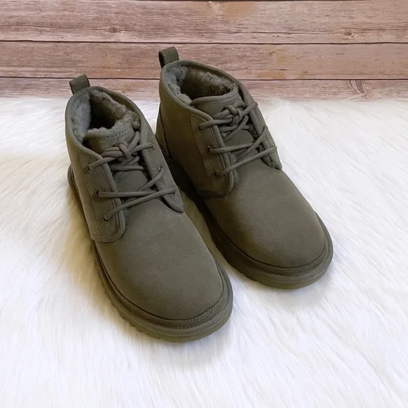 UGG Women’s Neumel Burnt Olive Suede Chukka Boots - Picture 4 of 8